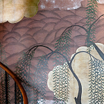 Обои ручная роспись Willow & Waves Original colourway on Edo painted Xuan paper with antiquing варинант исполнения - 2 | Loft Concept в Грозном