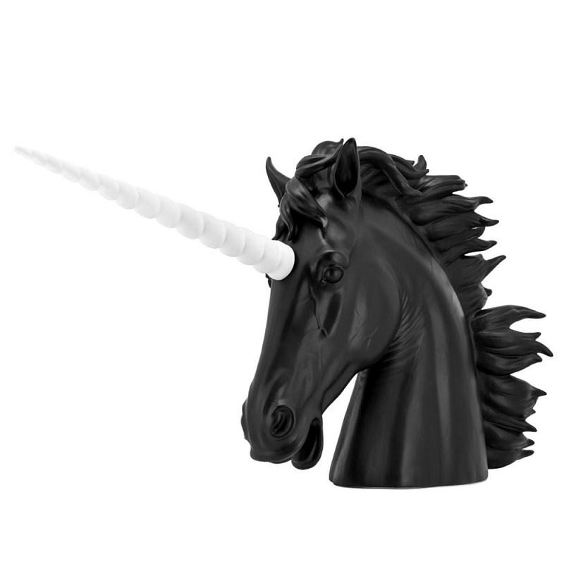 Статуэтка Unicorn Head Bisc. Белый Черный Статуэтка Unicorn Head Bisc. Белый Черный в Грозном | Loft Concept