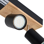 Потолочный светильник черный GAVIN WOOD варинант исполнения - 2 | Loft Concept в Грозном