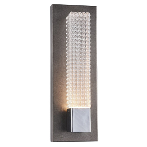 Бра серебряного цвет с черной патиной Titanium