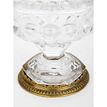 Чаша из прозрачного стекла на ножке с бронзовой ручкой в виде ветки Eden Garden варинант исполнения - 4 | Loft Concept в Грозном