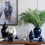 Ваза с крышкой однотонная Высота 31 см Chinoiserie Ceramics варинант исполнения - 3 | Loft Concept в Грозном