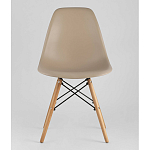 Пластиковый стул на ножках из массива бука Eames Beige варинант исполнения - 4 | Loft Concept в Грозном