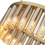 Люстра со стеклянными цилиндрическими плафонами Luminous Cylinders Amber Round варинант исполнения - 5 | Loft Concept в Грозном