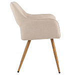 Стул в рогожке бежевого цвета NEASAN STOOL варинант исполнения - 5 | Loft Concept в Грозном