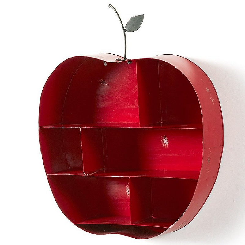Полка Red Apple Красный Полка Red Apple Красный в Грозном | Loft Concept