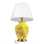 Настольная лампа желтая с изображением птиц Slip Away варинант исполнения - 9 | Loft Concept в Грозном