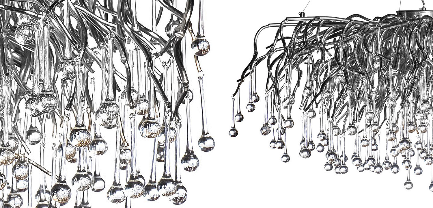 Люстра Droplet Chrome Chandelier 120 Люстра Droplet Chrome Chandelier 120 - Loft-Concept в Грозном