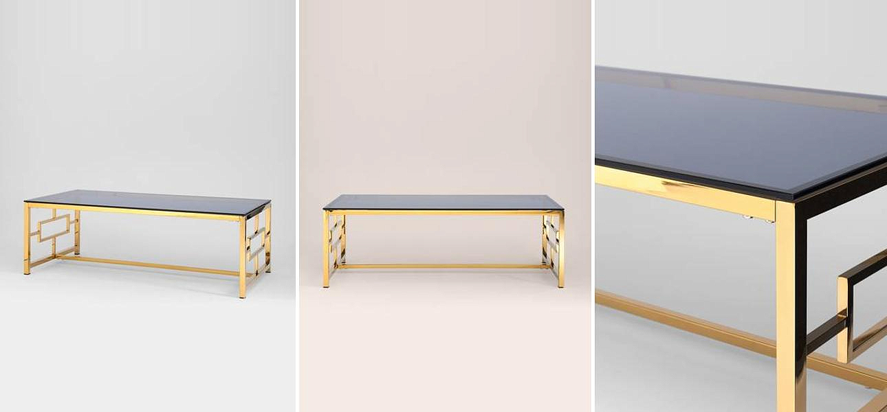 Столик кофейный Milan Tables Gold Столик кофейный Milan Tables Gold - Loft-Concept в Грозном