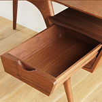 Письменный стол прямоугольный с 2-мя ящиками и полкой Idenontal варинант исполнения - 3 | Loft Concept в Грозном