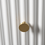 Тумбочка белая круглая с мраморной столешницей Thoroughbass варинант исполнения - 2 | Loft Concept в Грозном