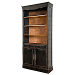 Стеллаж книжный с 4-мя полками и 2-мя ящиками с состаренным эффектом Vintage варинант исполнения - 1 | Loft Concept в Грозном