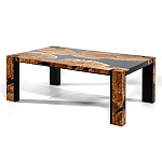 Кофейный Стол River in Autumn Elm Resin Coffee Table варинант исполнения - 4 | Loft Concept в Грозном