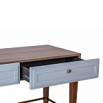Стол письменный из массива бука с 2-мя ящиками серый Wenge Light варинант исполнения - 4 | Loft Concept в Грозном