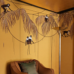 Обои с вышивкой ручной работы Étienne Original colourway on wool sateen варинант исполнения - 3 | Loft Concept в Грозном