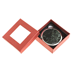 Зеркало карманное двухстороннее круглое из натурального камня Серафинит в подарочной упаковке Silver Stone Mirrors варинант исполнения - 3 | Loft Concept в Грозном