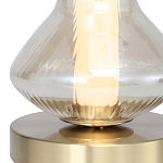 Настольная лампа светодиодная с волнообразным стеклянным плафоном Amphora of Light варинант исполнения - 4 | Loft Concept в Грозном