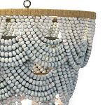 Многоярусная люстра украшенная круглыми бусами Gradient Grey Chandelier варинант исполнения - 2 | Loft Concept в Грозном