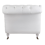 Кушетка белая с мягкой обивкой из велюра Michael Couch варинант исполнения - 3 | Loft Concept в Грозном