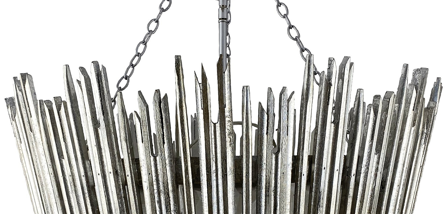 Люстра Ragna Silver Wooden Rods Chandelier Люстра Ragna Silver Wooden Rods Chandelier - Loft-Concept в Грозном