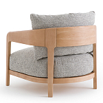 Кресло с каркасом из массива ясеня Deniaud Ash Grey Armchair варинант исполнения - 3 | Loft Concept в Грозном