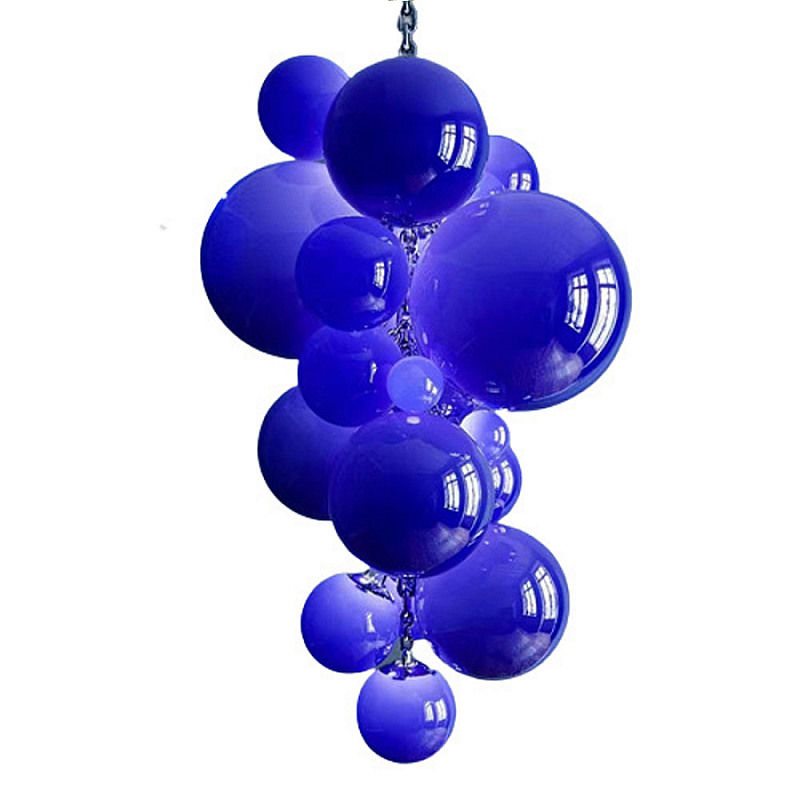 Люстра Grape Balls Синее стекло  Сапфирово-синий в Грозном | Loft Concept 