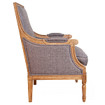 Кресло William Classical Armchair grey flax варинант исполнения - 1 | Loft Concept в Грозном