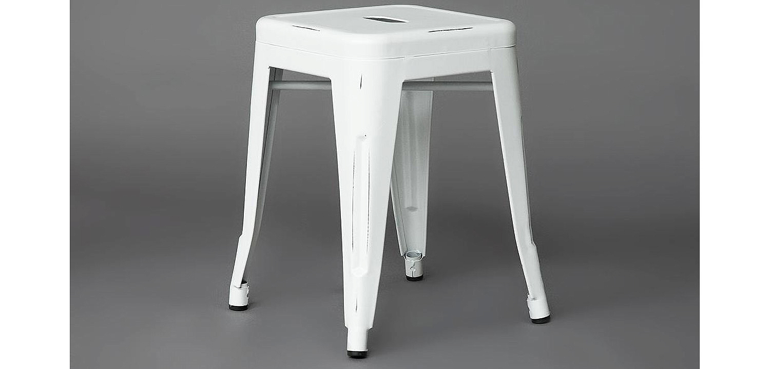 Табурет Tolix white metal Табурет Tolix white metal - Loft-Concept в Грозном