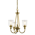 Люстра с прозрачными плафонами из пузырчатого стекла Kichler варинант исполнения - 1 | Loft Concept в Грозном