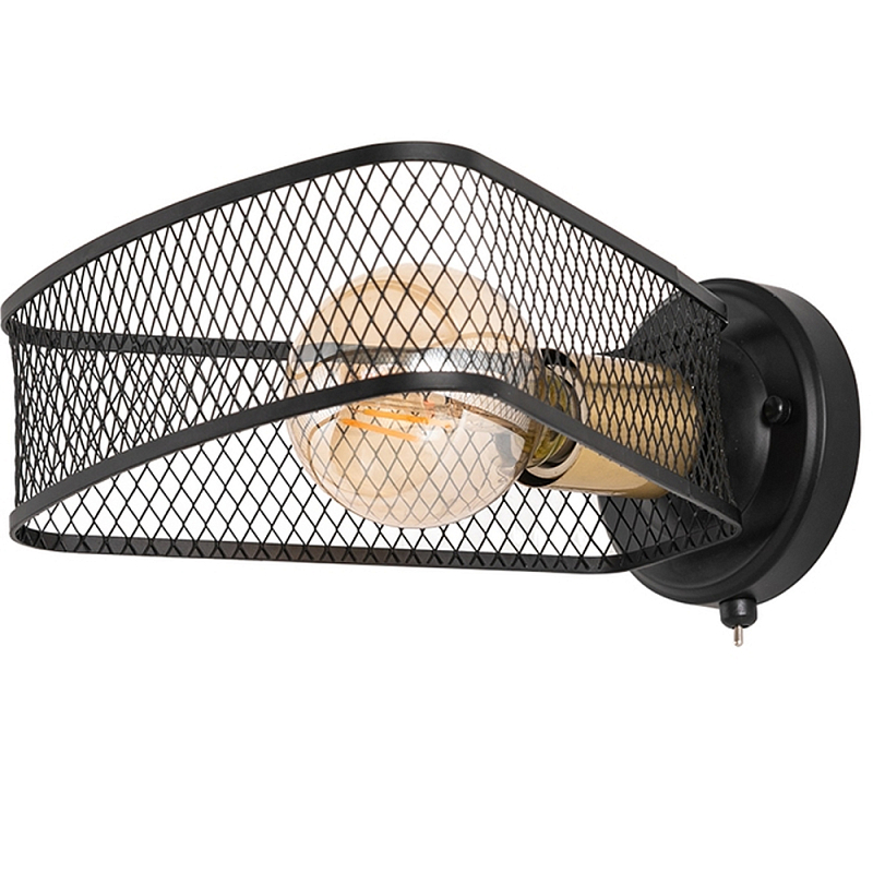 Бра в стиле лофт Lamp Malik Черный Бра в стиле лофт Lamp Malik Черный в Грозном | Loft Concept