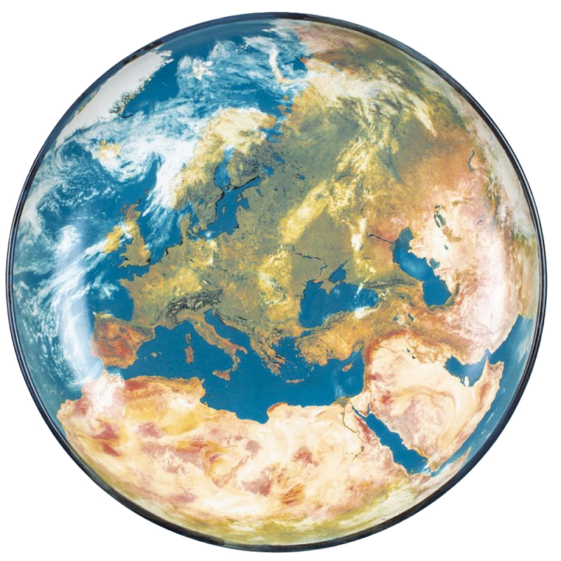 Блюдо Seletti Earth Europe Черный Синий Бежевый Блюдо Seletti Earth Europe Черный Синий Бежевый в Грозном | Loft Concept