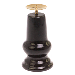 Подсвечник из натурального камня змеевик чёрного цвета Stone Candlestick варинант исполнения - 2 | Loft Concept в Грозном