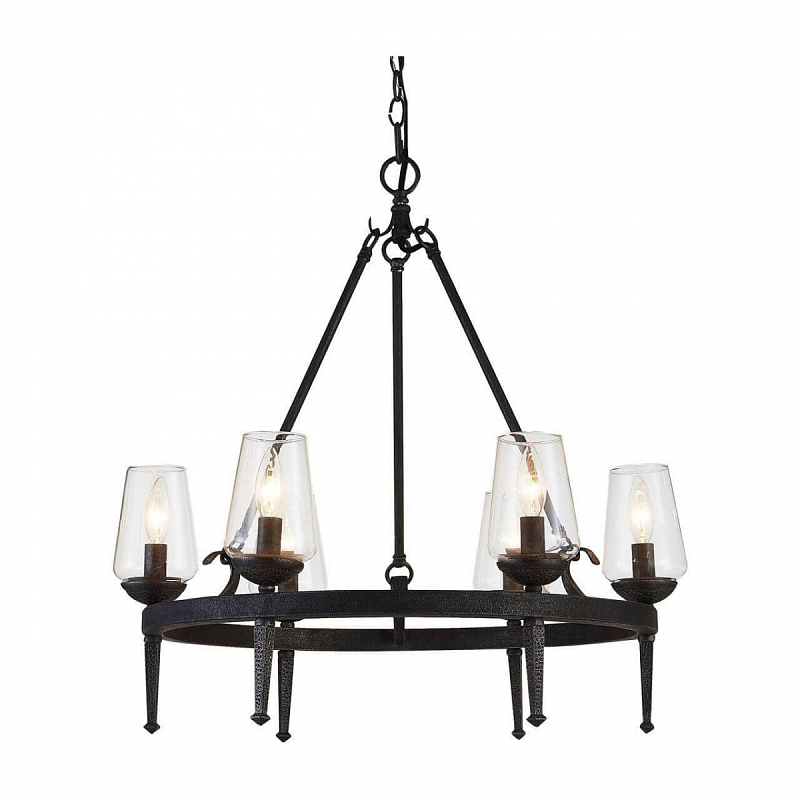 Люстра Badoer Loft Chandelier Черный Прозрачный Люстра Badoer Loft Chandelier Черный Прозрачный в Грозном | Loft Concept