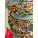 Ваза с птичкой из фарфора с бронзовыми элементами Garden of Eden варинант исполнения - 10 | Loft Concept в Грозном