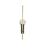 Бра с круглым плафоном из алебастра и бронзовой декоративной стрекозой 65 Alaris  варинант исполнения - 1 | Loft Concept в Грозном