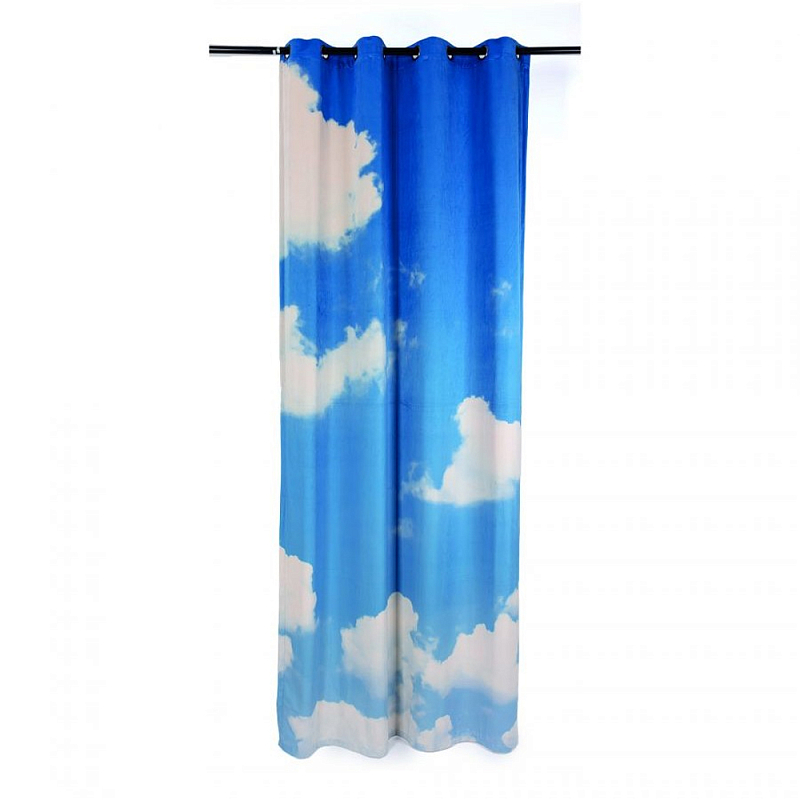 Штора Seletti Cloud Right Голубой Белый Штора Seletti Cloud Right Голубой Белый в Грозном | Loft Concept