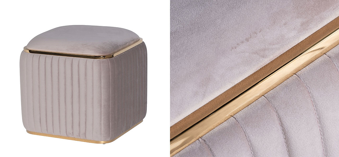Пуф Copperfield exquisite grey Пуф Copperfield exquisite grey - Loft-Concept в Грозном