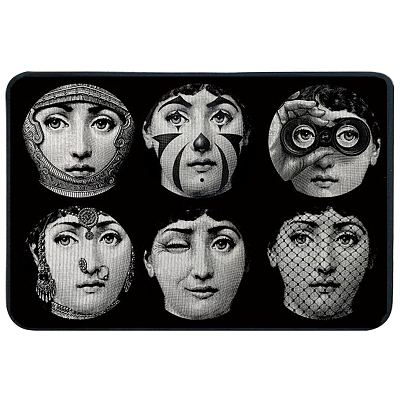 Ковер для прихожей и ванной Fornasetti Faces of Lina Rug