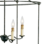 Подвесной светильник в виде черного фонаря Big Black Lantern варинант исполнения - 1 | Loft Concept в Грозном