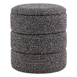 Пуф Three Gray в ткани букле серого цвета варинант исполнения - 1 | Loft Concept в Грозном