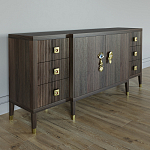 Большой Комод-буфет Elsa Dreams Walnut с ящиками варинант исполнения - 4 | Loft Concept в Грозном