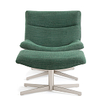 Кресло вращающееся с подставкой для ног зеленое Verdante варинант исполнения - 2 | Loft Concept в Грозном