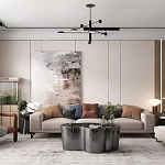 Дизайнерский журнальный стол зеркальный волнистой формы Gytep варинант исполнения - 1 | Loft Concept в Грозном