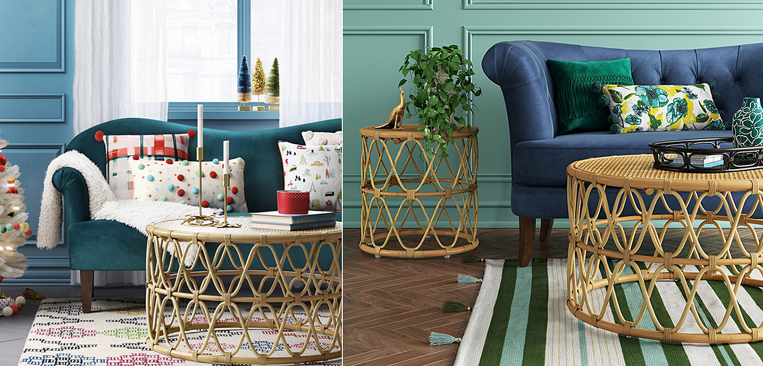 Кофейный стол Lotta Wicker Coffee Table Кофейный стол Lotta Wicker Coffee Table - Loft-Concept в Грозном