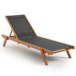 Шезлонг из текстиля и эвкалипта Power of Nature варинант исполнения - 1 | Loft Concept в Грозном