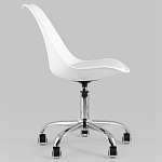 Офисный стул на металлическом основании EGGERY White варинант исполнения - 3 | Loft Concept в Грозном