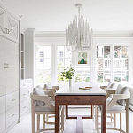 Люстра белая с несколькими ярусами деревянных палочек Bright Wooden Chandelier варинант исполнения - 7 | Loft Concept в Грозном