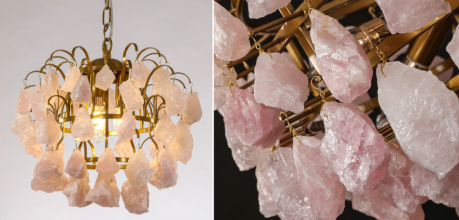 Hardis Pink stone Chandelier 30 Hardis Pink stone Chandelier 30 - Loft-Concept в Грозном
