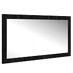 Зеркало настенное прямоугольное цвета угольный камень Stone Effect варинант исполнения - 1 | Loft Concept в Грозном