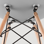 Пластиковый стул на ножках из массива бука Eames Mint варинант исполнения - 8 | Loft Concept в Грозном